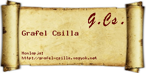 Grafel Csilla névjegykártya